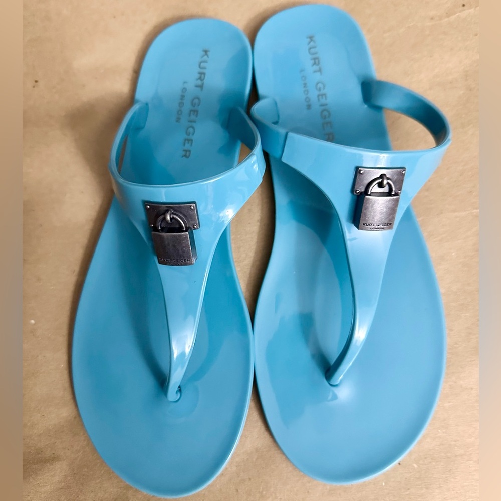 NEW - Kurt Geiger Brixton Jelly Sandals Size 8.5